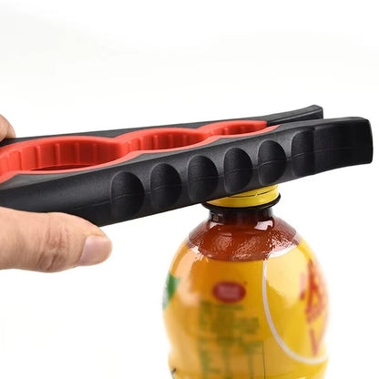 Can Opener Multi Functional Four in One Beverage Bottle Opener Cap Twister Four Position Can Opener anti Slip Cap Twister