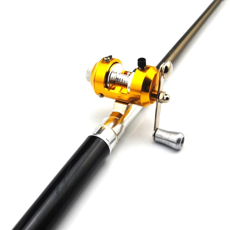 Metal Pocket Retractable Mini Portable Fishing Rods Fishing Rods Special Fishing Lines Fishing Rods Fishing Rods with Reels