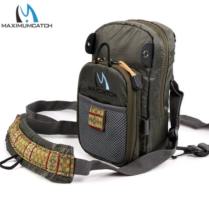 Maximumcatch Fly Fishing Bag Fishing Chest Pack Backpack with Fishing Tool Accessory