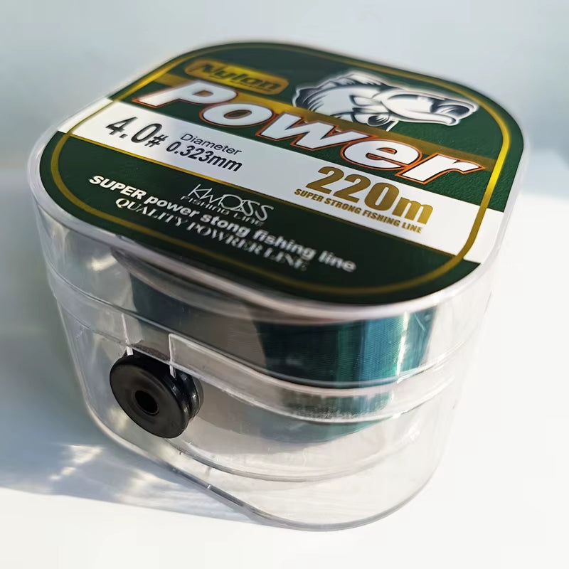 220M Carp Fishing Japanese Nylon Fluorocarbon Coated Sea Fishing Boat Fishing Salt Sinking Line Fishing Equipment