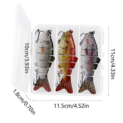 Outdoor Fishing Lures Reflective Realistic Fishing Bait 3D-Eyed Fishing Lures Artificial Bait Fishing Tool for Reservoir Fishing