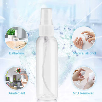 3/5/10Pcs Refillable 10Ml 30Ml 50Ml 60Ml 100Ml Clear PET Plastic Portable Spray Bottle Empty Perfume Container