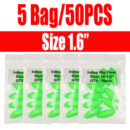 50Pcs Fishing Bobber Float Catfish Fishing Rig Float Buoyancy Saltwater Fishing Floats Fishing Accessory