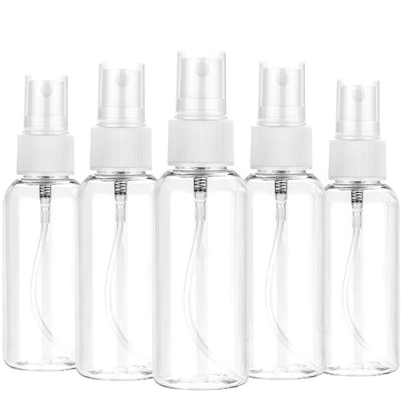 3/5/10Pcs Refillable 10Ml 30Ml 50Ml 60Ml 100Ml Clear PET Plastic Portable Spray Bottle Empty Perfume Container