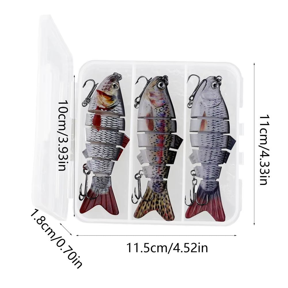 Outdoor Fishing Lures Reflective Realistic Fishing Bait 3D-Eyed Fishing Lures Artificial Bait Fishing Tool for Reservoir Fishing