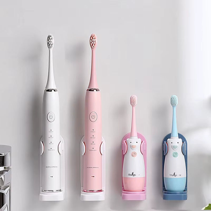 Adjustable Toothbrush Holder Electric Toothbrush Base Silicone Non-Slip Wall Mount Brush Body Rack Adapt 99%