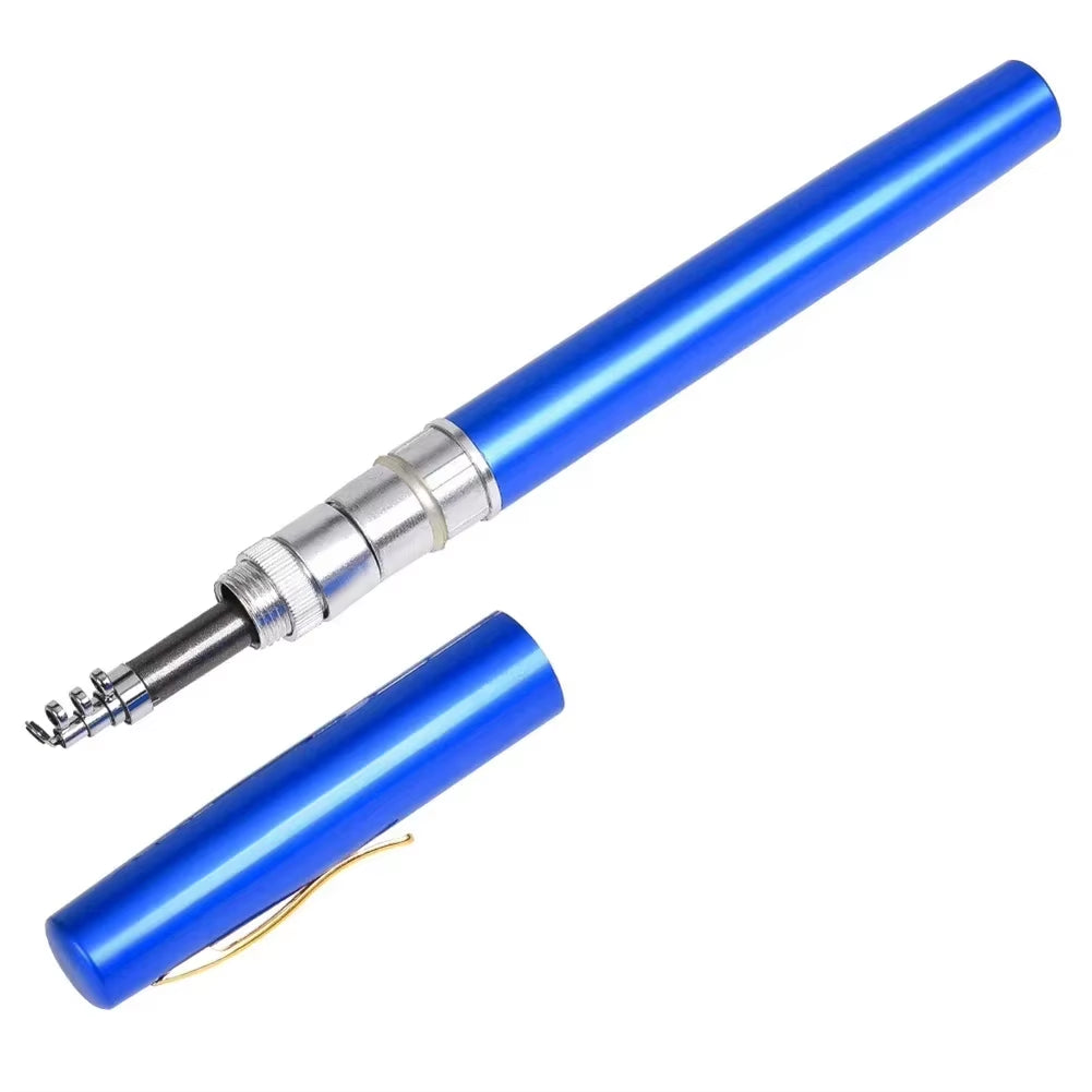 Outdoor Portable Mini Pen Fishing Rod Telescopic Pocket Pen Fishing Rod Mini Fishing Pole Fishing Accessories