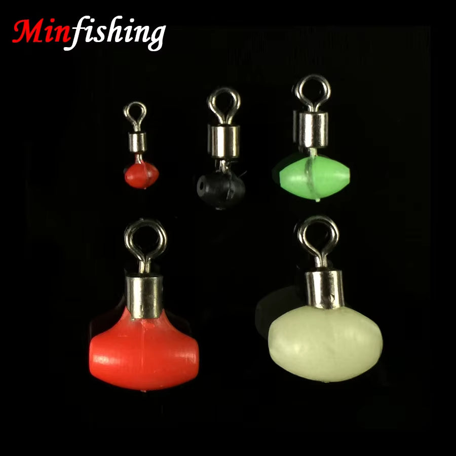 25Pcs Fishing Swivels with Fishing Bead Rolling Swivels Fishing Hooks Connector Fishing Tackle