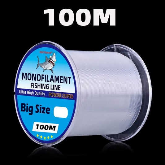 0.6/0.7/0.8/0.9/1.0Mm Big Size Fishing Line 500M 100M Monofilament Sea Fishing Nylon Fishing Line Thick Fishing Fishing Supplies