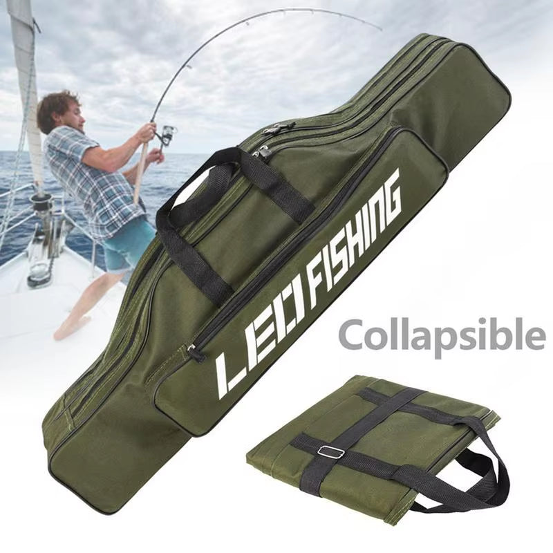 Fishing Bag 80 Cm Portable Foldable Fishing Rod Cover Fishing Reel Reel Tool Box Fishing Accessories Fishing Bag Backpack