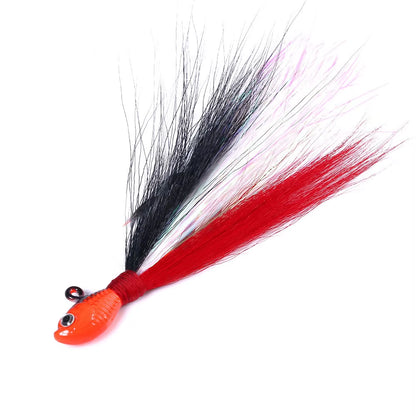 Inchiku Jig Head Sea Fishing Wobbler Bait Multicolor Trout Bass Jig Fishing Head Hook Fishing Bucktail Jig Fishing Accessories