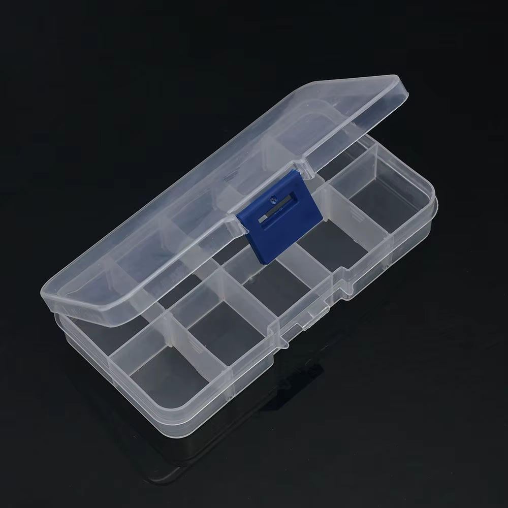 6-32 Compartments Plastic Storage Box Organizer Jewelry Container with Dividers for Beads Art DIY Crafts Sewing Jewelry Supplies