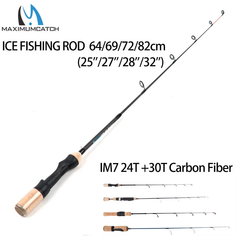 Lightweight Ice Fishing Rod IM7 Carbon Fiber Winter Fishing Pole Fishing Rod Spinning Fishing Tackle