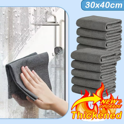 1-20PCS Magic Cleaning Cloths Reusable Microfiber Washing Rags Car Window Mirror Wipe Towels Rag Household Kitchen Clean Tools