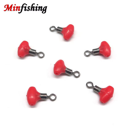 25Pcs Fishing Swivels with Fishing Bead Rolling Swivels Fishing Hooks Connector Fishing Tackle