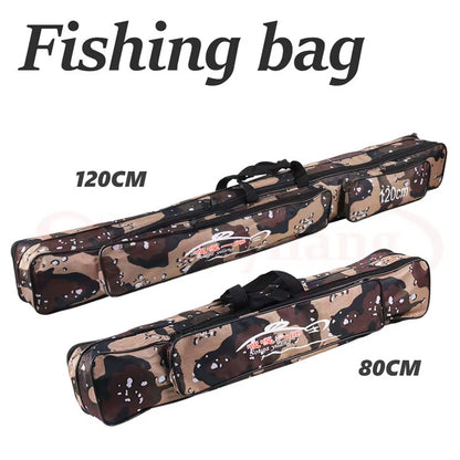 80Cm 120Cm Large Capacity Fishing Bag Fishing Tackle Fishing Rod Fishing Reel Storage Bag Fishing Rod Carrier